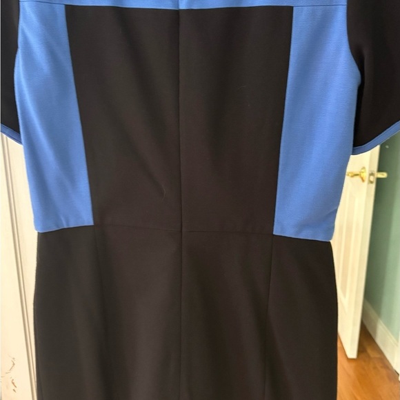 Tibi Blue and Black Colorblock Dress Size 10 NWT - Picture 4 of 9